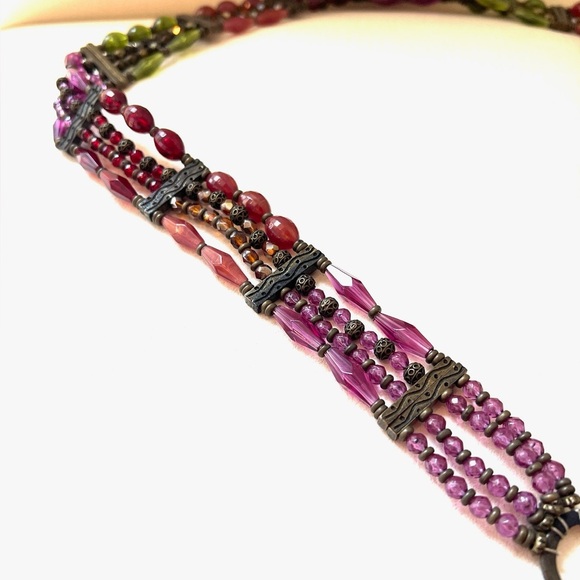 Beaded belt colorful - Picture 4 of 9